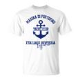 マリーナ・ディ・ポルトフィーノ イタリアン リビエラ ヨットクラブ ボートバケーション Tシャツ