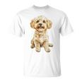 マルチプー犬モチーフペットイラストマルチプー Tシャツ