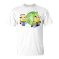ミニオン Water Colorballoongum Green Tシャツ