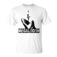 メガロドン ホオジロザメ ジャイアントシャーク サメの恋人 ダイバー Tシャツ