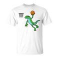 ヤモリ バスケットボール ホビー スポーツ 爬虫類 長袖tシャツ Tシャツ