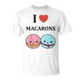 ユーモアマカロン フランスのデザートペストリー マカロンが大好き Tシャツ