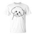 ラインアート Dad Mom Dog ビションフリーゼ Tシャツ