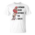 ラインマンのクォーターバックにはアメリカンフットボールにヒーローが必要 Tシャツ