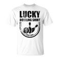 ラッキーボウリングシャツはボウラーのための面白い引用を洗わないでください Tシャツ