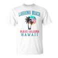 ラハイナ ビーチ マウイ ハワイ ビーチ ヤシの木 夏 ハワイアン Tシャツ