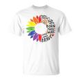 レインボー ヒマワリ ハッピー プライド Tシャツ