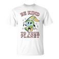 レトロ グルービー Be Kind To Your Planet Earth Day 70年代 80年代 4月 Tシャツ