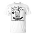 レトロ ケアンテリア コーヒー 面白い 犬 ママ コーヒー愛好家 Tシャツ