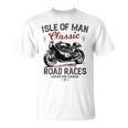 レトロマン島ttレースヴィンテージバイクレース 長袖tシャツ Tシャツ