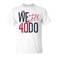 ロマンティックな結婚40周年 Wetill Do 40年 Tシャツ