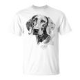 ワイマラナー 犬 グラフィック ペット アート ワイマラナー Tシャツ