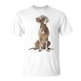 ワイマラナー 犬 グラフィック ペット イラスト ワイマラナー Tシャツ