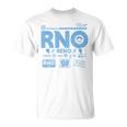 ヴィンテージ リノ Rno 空港コード トラベル デイ レトロ タグ ネバダ Tシャツ