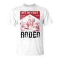 ヴィンテージ・ノット・マイ・ファースト・ロデオ、ファニー・ライディング・カウボーイ・ロデオ Tシャツ