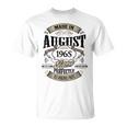 ヴィンテージ還暦祝い 1965年8月生まれ 60歳 Tシャツ