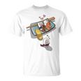 一緒に寝る 寿司 と 寝ぼける 寿司 たまご サーモン 穴子 Tシャツ