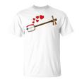 三味線 バレンタインデー ミュージシャン 結婚記念日 Tシャツ
