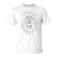 動物愛好家のための雄大なライオンポートレートグラフィックデザイン。 長袖tシャツ Tシャツ