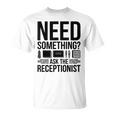 受付係の受付秘書に聞いて欲しいもの Tシャツ