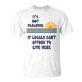 地元の人々がここに住む余裕がないなら、それは楽園ではない Tシャツ
