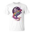 宇宙飛行士tレックス 恐竜 宇宙人 宇宙人 惑星 銀河 Tシャツ
