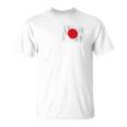 日本代表 ひの丸 日本国旗ポール 裏 Tシャツ