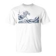 有名ヴィンテージアート グレートウェーブ 葛飾北斎 おしゃれ Tシャツ