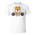 柴犬 イヌ 面白いtシャツ 犬 筋トレ 文字入り メンズ おもしろ 面白い 服 おもしろグッズ 文字 Tシャツ