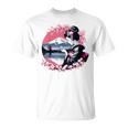 桜 さくら 芸者 富士山 日本のグラフィック Tシャツ