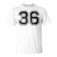 背中に36番。 Tシャツ