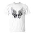 背中には白い天使の羽 Tシャツ