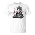 芸者 Dj 着物 和 美的 原宿 Tシャツ