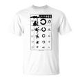 視力検査 おもしろ デザイン カエル Tシャツ