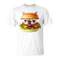 面白いtシャツ フレンチブルドッグ 犬 ハンバーガー メンズ グッズ かわいい おもしろ 面白い 服 ネタ 長袖tシャツ Tシャツ