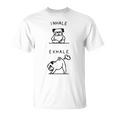 面白いtシャツ 面白いパグヨガのポーズ パグ好きなパグの飼い主さん Tシャツ