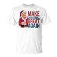 面白いクリスマスグレートアゲイントランプサンタファンusaホリデー 2024 Tシャツ