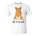 面白いコーギー、コーギーバット、コーギースプルーティング、コーギーママへのギフト。 Tシャツ