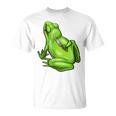面白い邪悪なカエル サカラスティック 怒っているカエル かわいい 不機嫌な狂気 Tシャツ