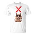 面白くて笑いたい人のためのxハムスター。 長袖tシャツ Tシャツ