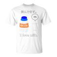 飲んでます。 I Love Milk 牛乳 ミルク びん ボトル カップ 健康 の イラスト 長袖tシャツ Tシャツ