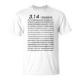 （背中側 バックプリント）314 円周率 パイ《数学》【変なtシャツ屋さん】理数系 数字 メッセージ 面白い Tシャツ