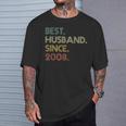 12Th Wedding Anniversary Husbandince 2008 Tシャツ 彼への贈り物
