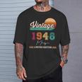 1948年5月生まれ ヴィンテージ ハッピーバースデー 76歳 Tシャツ 彼への贈り物