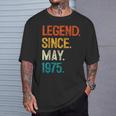 1975年5月からの伝説 50歳の誕生日プレゼント 50歳 Tシャツ 彼への贈り物