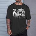 2ストロークフォーライフ モトクロス ダートバイク Tシャツ 彼への贈り物