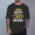 30歳の男性と女性のためのハッピー30歳の誕生日のアイデア Tシャツ 彼への贈り物