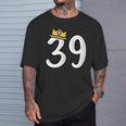 39 歳の誕生日番号 39 バースデー バルーン 39 Tシャツ 彼への贈り物
