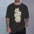 4 匹のかわいい猫 猫愛好家に最適 Tシャツ 彼への贈り物
