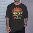 40 Años Cumpleañosintage Nacido En Mayo 1985 Camiseta unisex Regalos para él